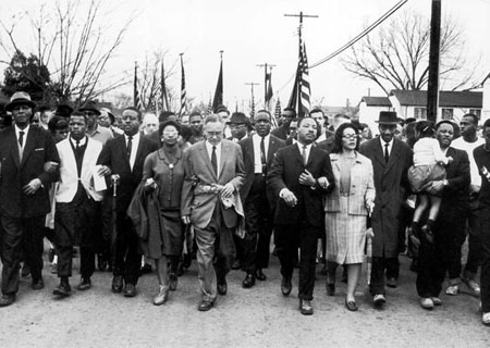 Selma to Montgomery March. Source: http://mlk-kpp01.stanford.edu/index.php/encyclopedia/chronologyentry/1965_03_25/