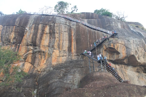 So, I’m afraid of heights, but I’ve figured out a way to conquer it. Be exhausted, having already climbed many things that day, so that you’re so tired by the time you reach this stairway from Hell, you actually couldn’t care less any more if you fell to your death or not.